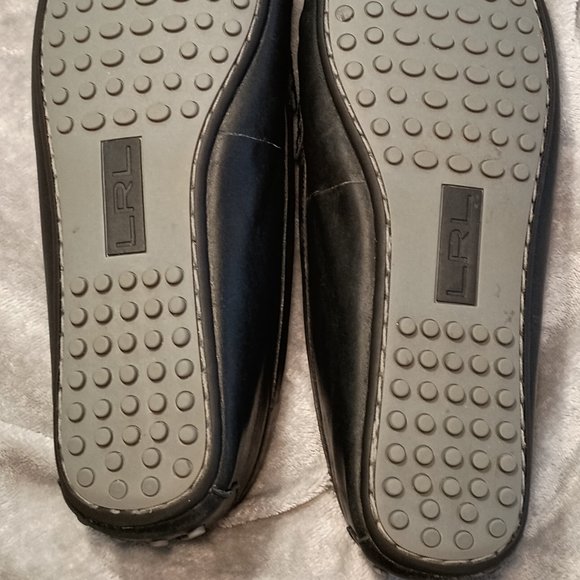 Ralph Lauren Belen Black Leather Driver Loafer - Picture 5 of 15